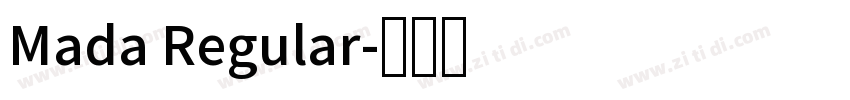 Mada Regular字体转换